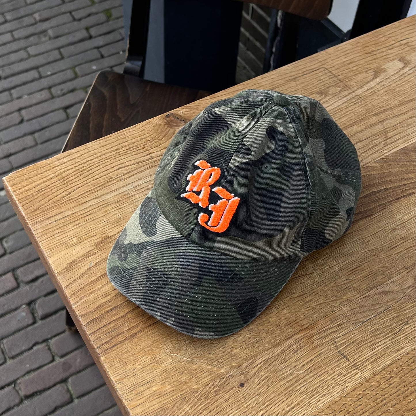 River Joann - Camo Dad Cap with Terry cloth logo