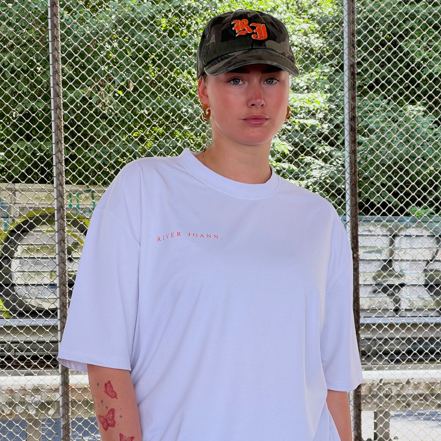 River Joann - 'Be your own muse' oversized Tee in White