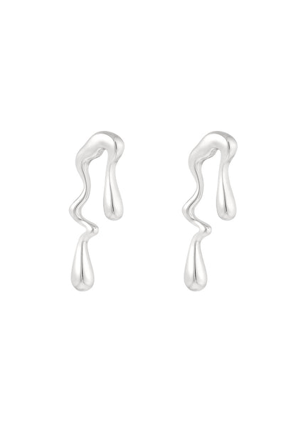 Chrome Drippy Earring Stainless steel